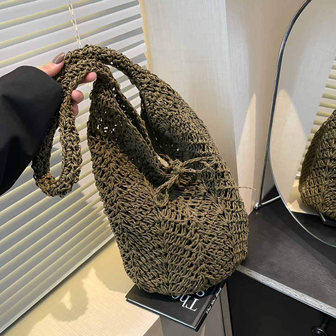 Raya Straw Sling Shoulder Bag
