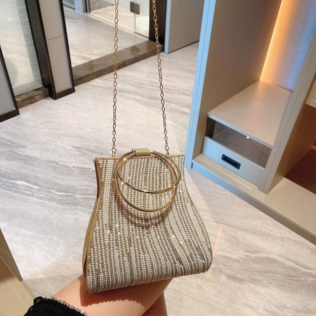 (CS) 메건 라인스톤 핸드백