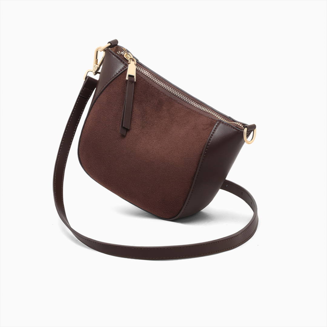 Plume Suede Crossbody Bag