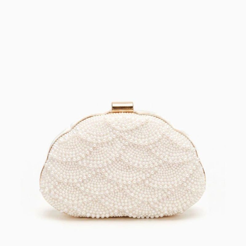 Celestine Pearl Clutch